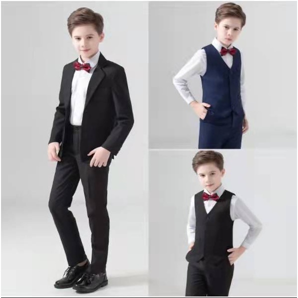 Set Đồ Vest 5 Món Lịch Lãm Cho Bé Trai