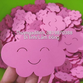 Lô tô học toán mút xốp 5ly hình đám mây 4cm x 3cm
