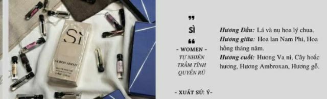 GIORGIO ARMANI Sì Tinh Dầu Thơm Hparfum - Dạng Xịt 25ml