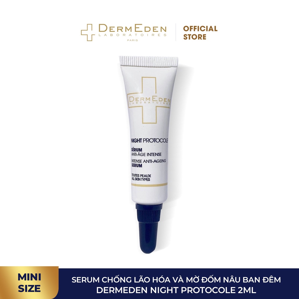 Chăm sóc da ban đêm chống lão hóa DERMEDEN Night Protocole Retinol 1% + Niacinamide 5% + HA 1%
