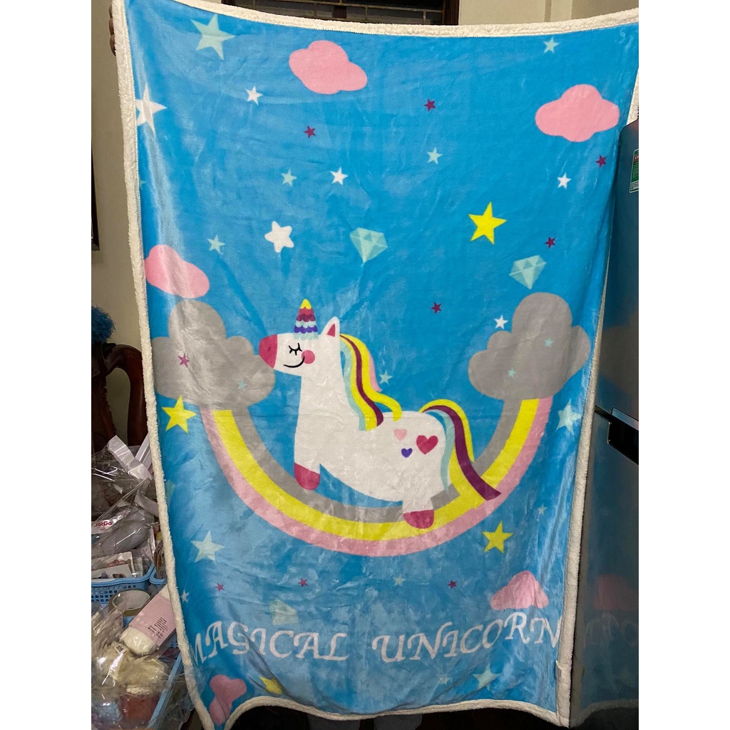 {𝑿𝒂̉ 𝒉𝒂̀𝒏𝒈} Chăn lông cừu cho bé, siêu mềm mịn, màu sắc dễ thương