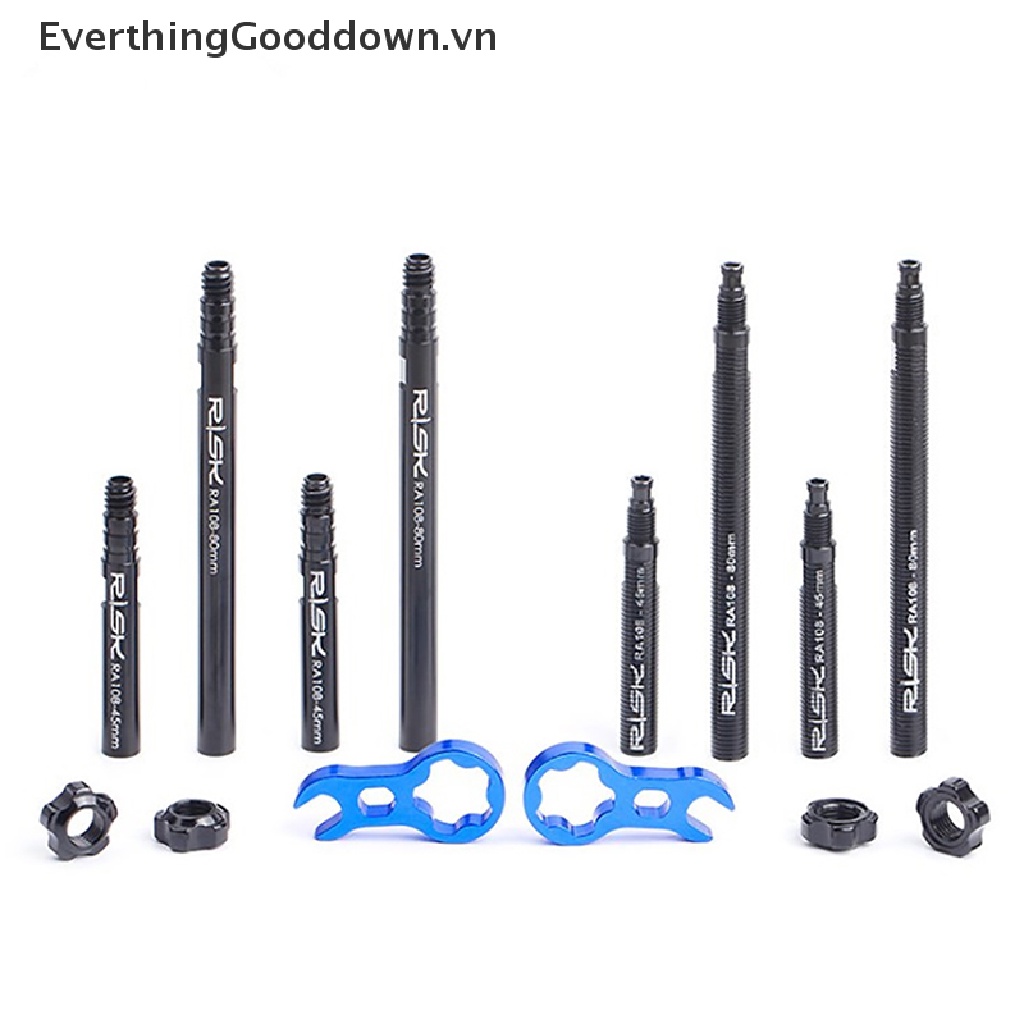 Everthinggooddown 2 Ống Nối Dài Van Xe Đạp Kèm Cờ Lê