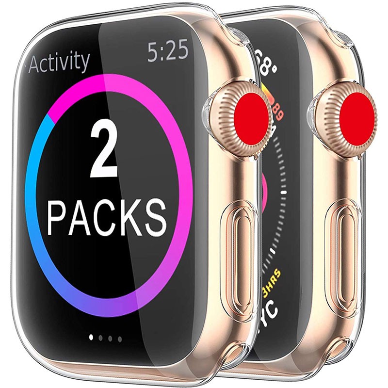 Ốp Điện Thoại TPU Trong Suốt Cho Apple Watch 7 SE 6 5 4 3 2 1 7 6 / 5 / 4 / 3 / 2 / 1 / SE 38mm 40mm 42mm 44mm 41mm 45mm