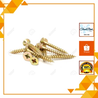 Vít gỗ vàng ren thưa- các kích thước