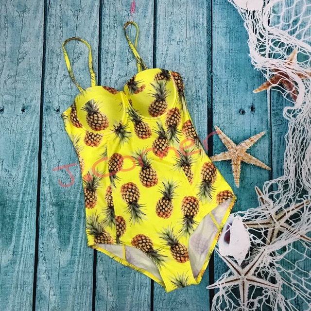 Bikini/ đồ bơi dứa vàng (có sẵn, clip check) | BigBuy360 - bigbuy360.vn