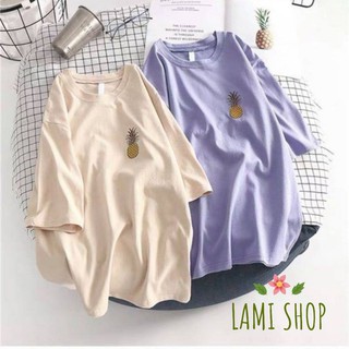 Áo thun form rộng tay lỡ Hình quả dứa siêu xinh
