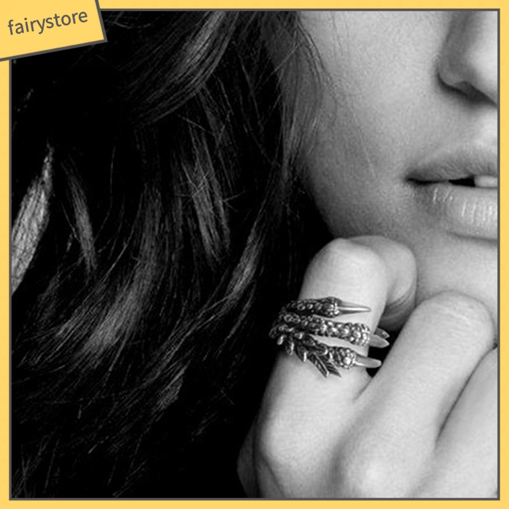 Nhẫn Thép Titan Hình Móng Vuốt Rồng Thiết Kế Ấn Tượng