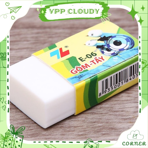 Gôm tẩy Thiên Long E-06 (1 cục) 💖 𝑭𝑹𝑬𝑬𝑺𝑯𝑰𝑷 💖