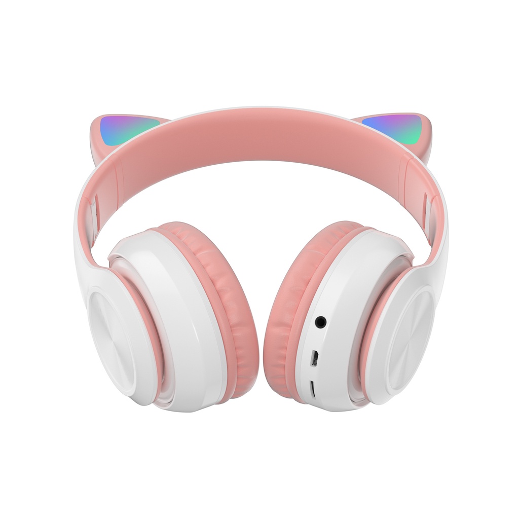 Tai Nghe/Headphone Mèo Bluetooth 5.0 Không Dây Dạ Quang Chất Lượng Âm Thanh Nổi Kiểu Dáng Dễ Thương Hàng Cao Cấp