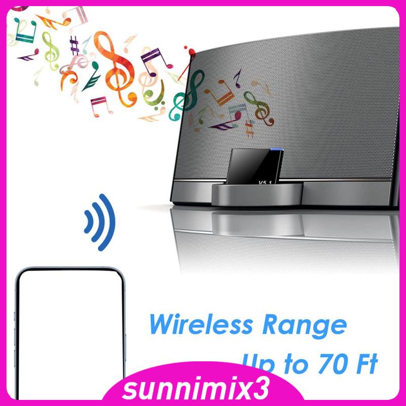 Bộ Thu Tín Hiệu Âm Thanh Bluetooth Màu Đen 30 Pin Cho iPod