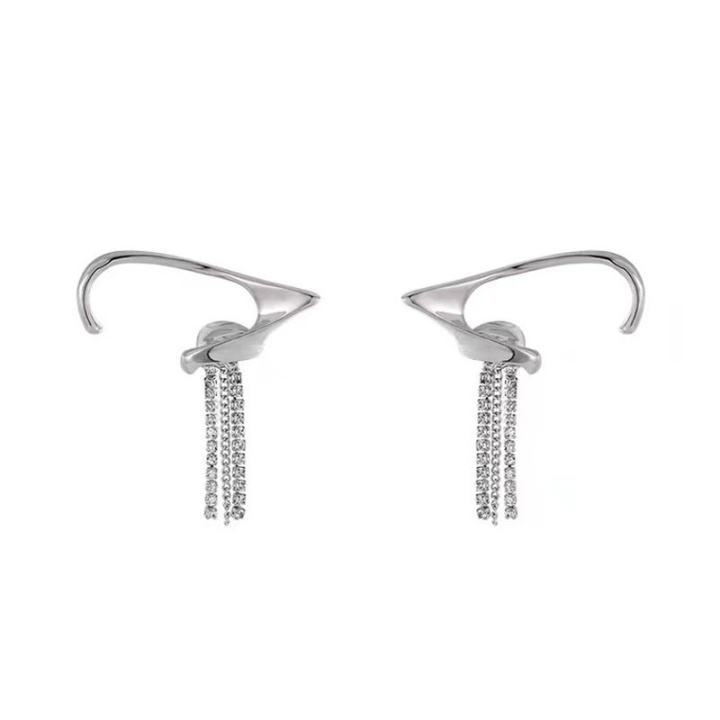 Bông Tai Dạng Kẹp Hình Hoa Đính Đá Lấp Lánh 19A1269