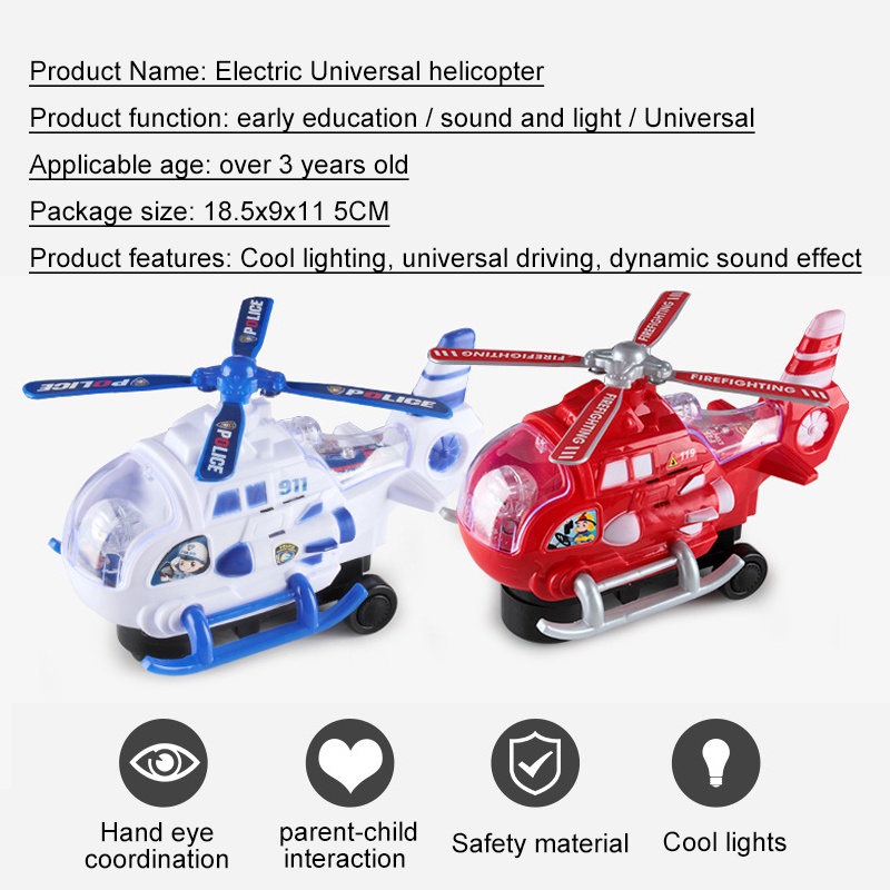 Máy bay trực thăng đồ chơi SEA SUN TOYS phát nhạc và đèn cho bé