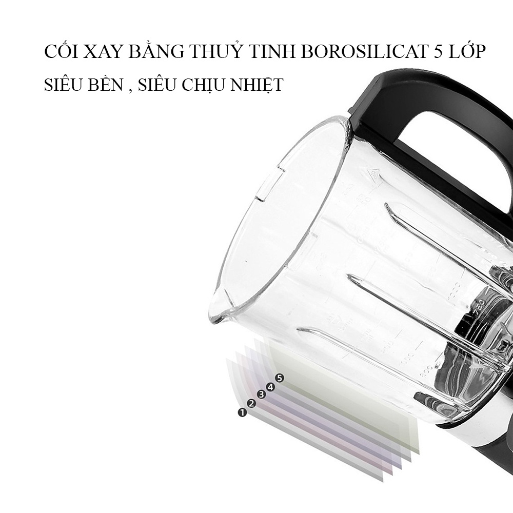 Máy làm sữa hạt,  máy nấu sữa hạt đa năng tiện lợi,  Cam kết nhập khẩu chính hãng - Bảo hành 3 năm