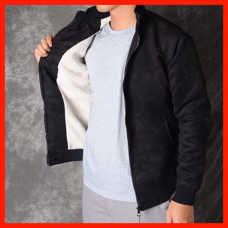 Áo Khoác Nam Da Lộn l Áo Rét Lót Lông Dày Dặn - Ấm Áp Mặc Mùa Đông | BigBuy360 - bigbuy360.vn