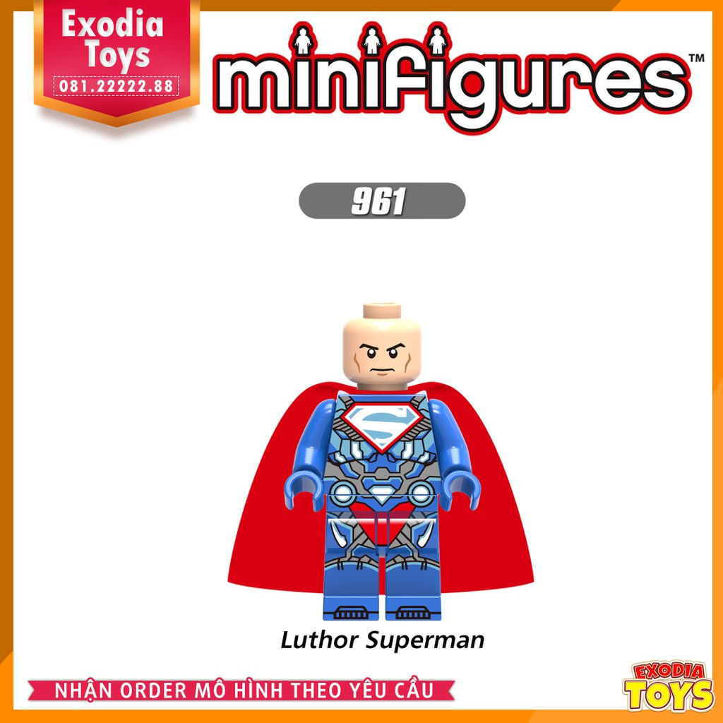 Xếp hình minifigure nhân vật siêu anh hùng Justice League vũ trụ DC Comics - Đồ Chơi Lắp Ghép Sáng Tạo - X0219