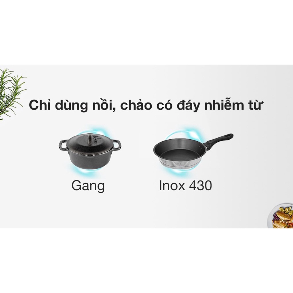 Bếp Điện Từ Đơn Kangaroo Model KG15IC1 Tặng Nồi Lẩu, Công Suất 1800W, Mặt Kính Crystal, 4 Chức Năng Nấu Đa Dạng