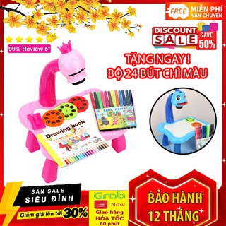 Bàn học vẽ thông minh Kiêm máy chiếu hình có đèn chiếu sáng phát nhạc nhạc cho bé 😍HÀNG MÓI VỀ😍
