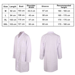 Áo blouse bác sĩ trắng nam, nữ