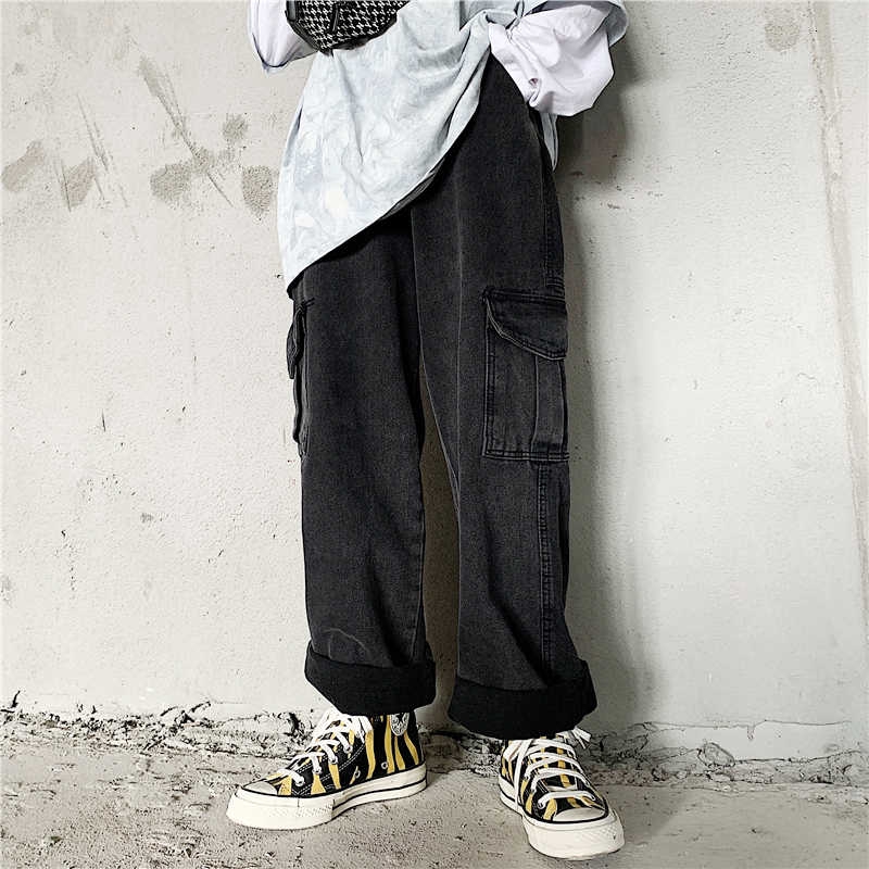 Quần jean dáng rộng cá tính thời trang Hàn Quốc | BigBuy360 - bigbuy360.vn