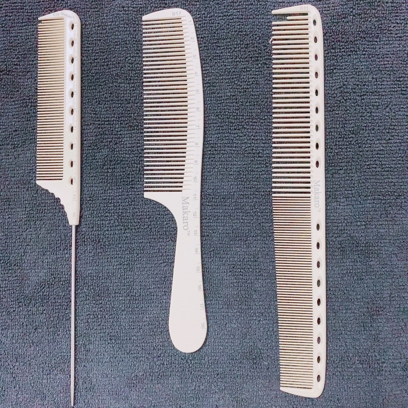 Combo 3 lược cắt tóc nam nữ MAKARO SALON PROFESSIONL