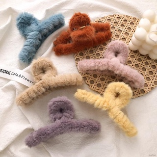 Kẹp tóc càng cua lông nhung