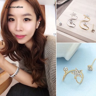 1 Pc\'s Elegant Earring Rhinestone Ear Cuff Warp Clip Ear Stud