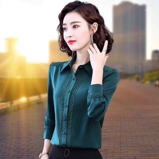 ÁO SƠ MI CÔNG SỞ NỮ VIỀN REN CAO CẤP