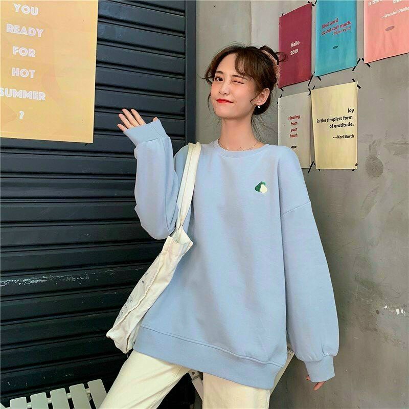 Áo Sweater Nữ Fruit Trái Cây Nỉ lót bông | BigBuy360 - bigbuy360.vn