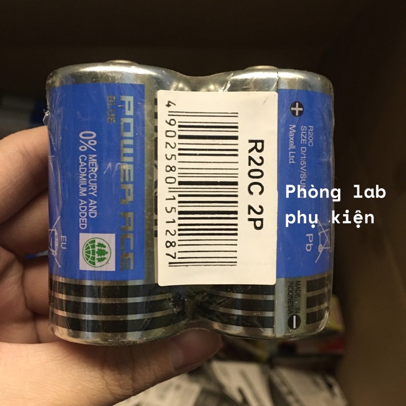 Pin Đại Maxell R20C Size D  độ bền cao, thời gian sử dụng lâu