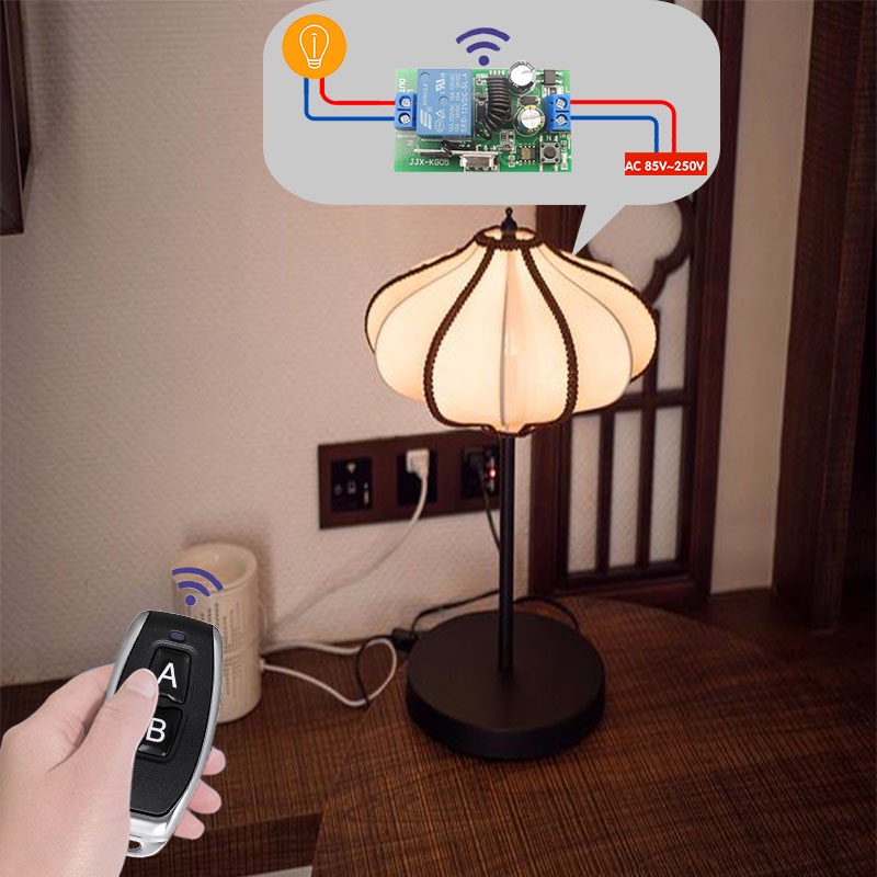Bộ đầu thu và công tắc điều khiển từ xa DIESE 110V 220V 2200W 433Mhz Rf