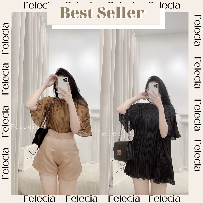 Áo cộc tay li suông ( 2 màu)