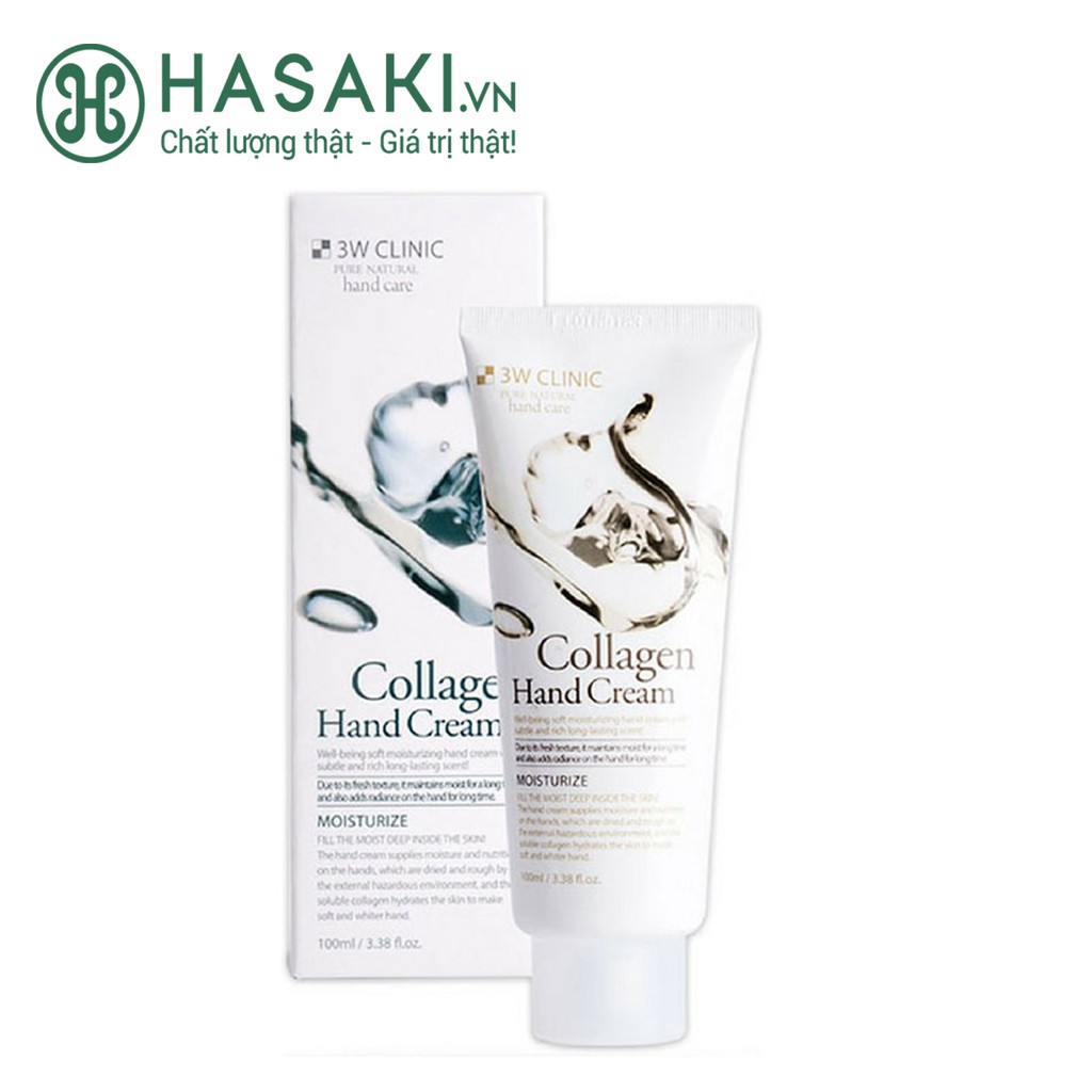 Kem Dưỡng Tay 3W Clinic Collagen Collagen Hand Cream 100ml