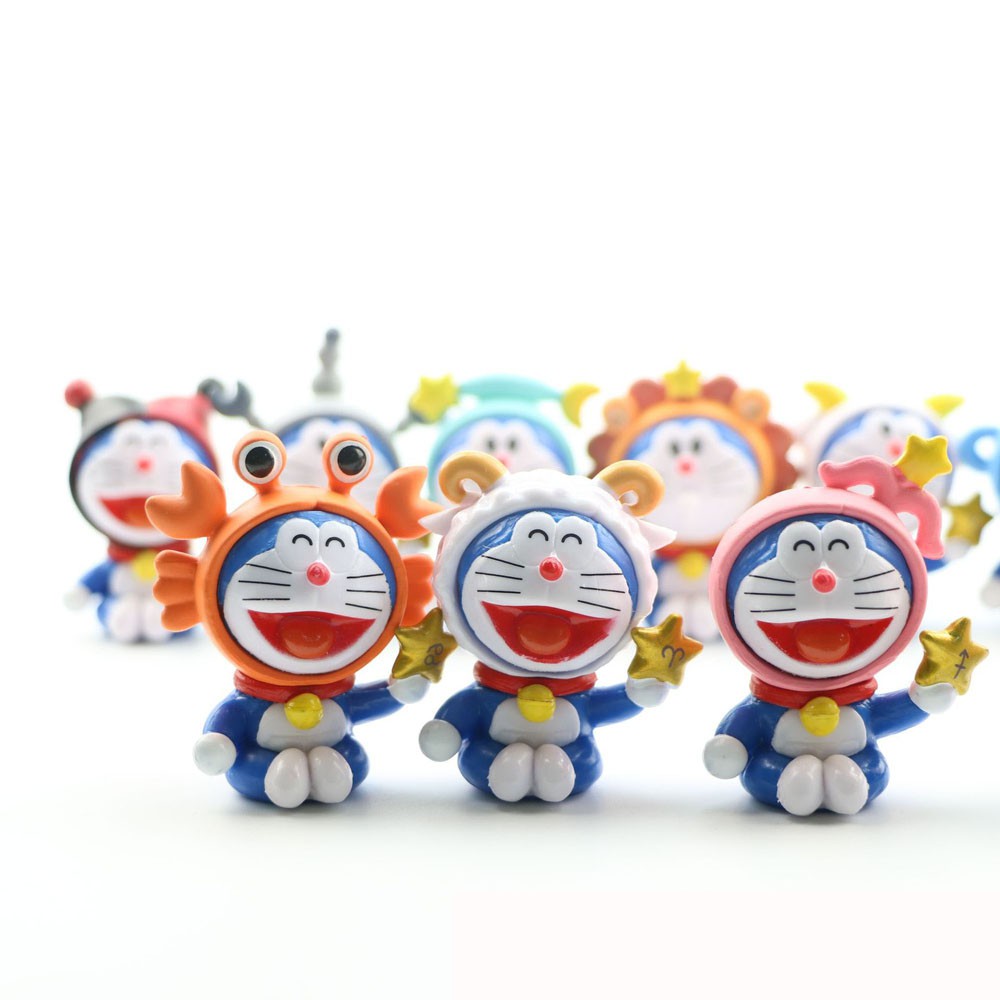 EPOCH Set 12 Mô Hình Nhân Vật Doraemon Đáng Yêu