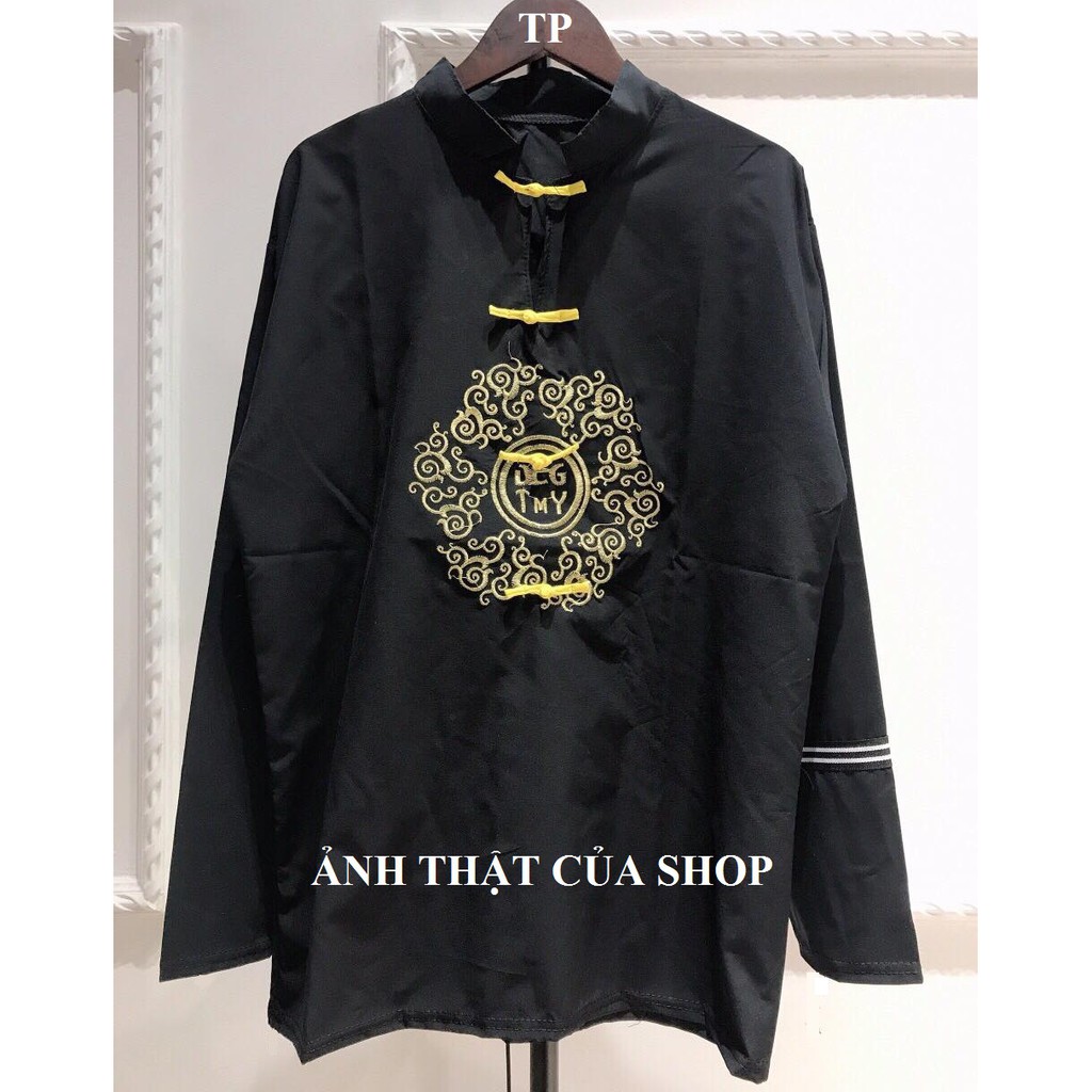Sơ Mi cổ tàu Unisex (ảnh thật)