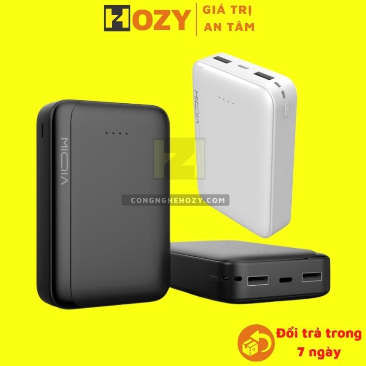 PIN SẠC DỰ PHÒNG MIQIA 10.000mah sạc nhanh 2.1A dung lượng thật