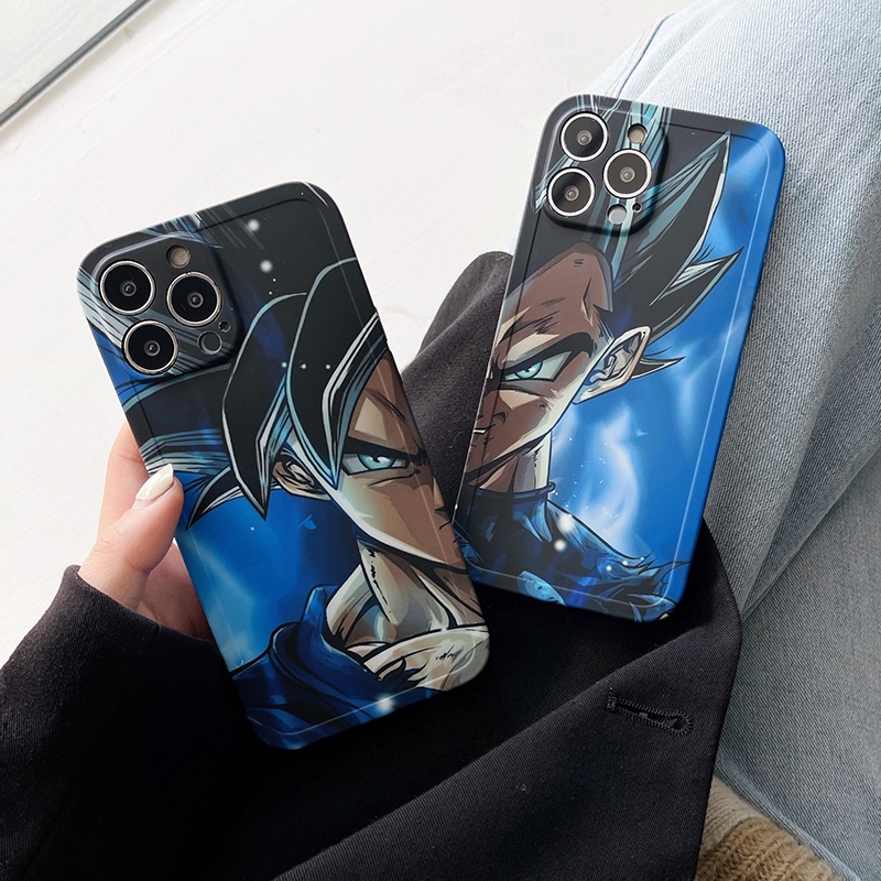 Ốp Điện Thoại Dẻo Họa Tiết Hoạt Hình Dragon Ball Bảo Vệ Lens Cho iPhone 14 13 11 12 Pro Max Xs Max XR