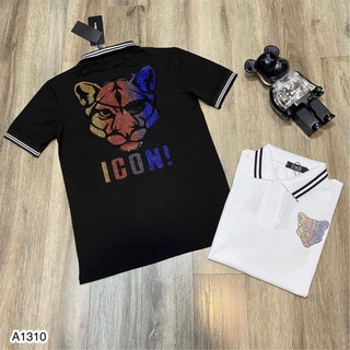 [Sale sốc] Áo polo nam Icon cộc tay hình cáo đính đá cao cấp