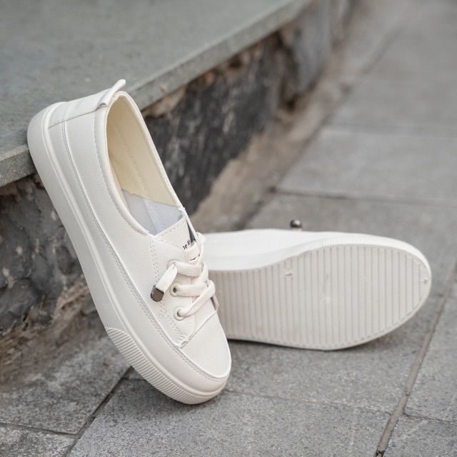 [ảnh thật] Giầy lười basic ( Trắng, Be) | BigBuy360 - bigbuy360.vn