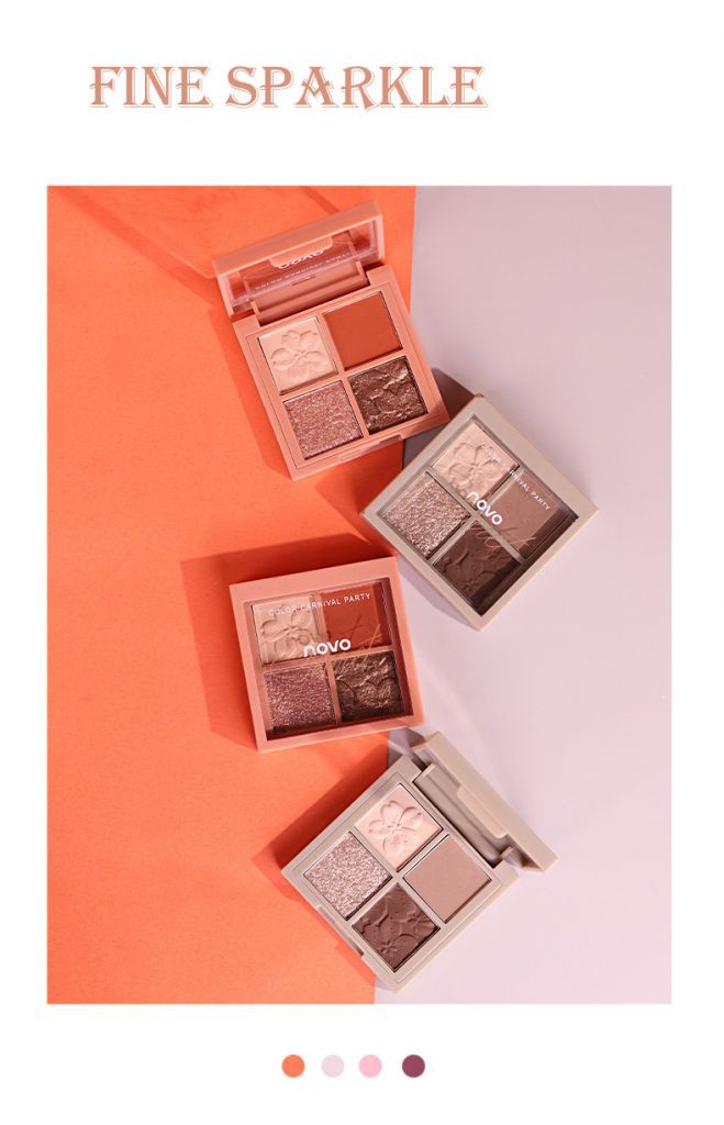 ☀☀☀ (Hàng Mới Về) Bảng Phấn Mắt Novo Ánh Nhũ Phân Cực Lấp Lánh ☝☝☝ | BigBuy360 - bigbuy360.vn