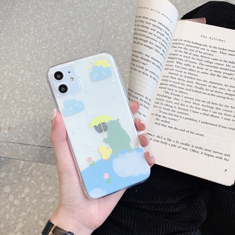 Ốp điện thoại trong suốt dễ thương cho IPHONE 6 7 8 P X XS XR XS MAX 11 PRO MAX | BigBuy360 - bigbuy360.vn