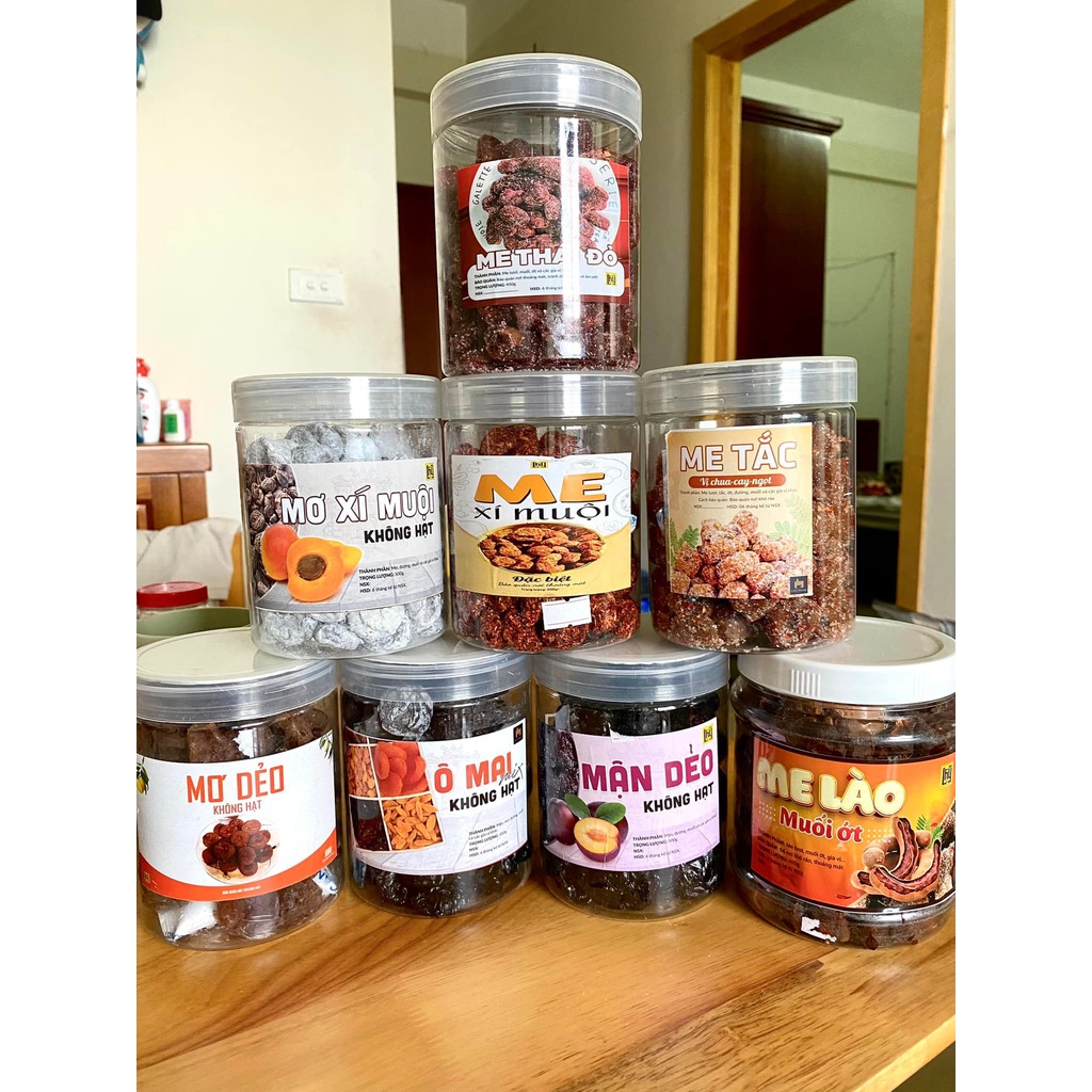 Ô mai mơ mận dẻo không hạt - Siêu Ngon hộp 500g