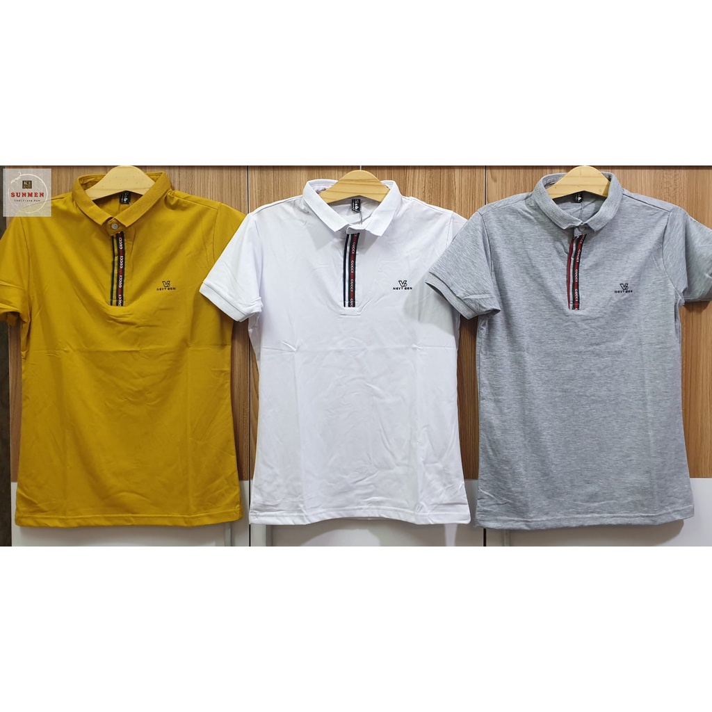 [HCM] Áo Thun Nam Polo Cao Cấp Chất Liệu Cotton Co Giãn 2 Chiều Form Chuẩn SUNMEN Nhiều Màu Đa Dạng Size Từ 50-75kg