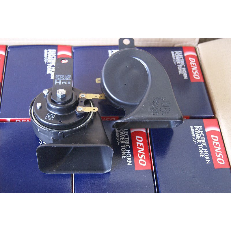 Cặp kèn sên, còi sên Denso lắp được hầu hết các xe ô tô từ 4,7,16 chỗ chính hãng Nhật Bản phụ kiện ô tô Poogroup