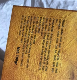 Mặt nạ vàng 24k collagen