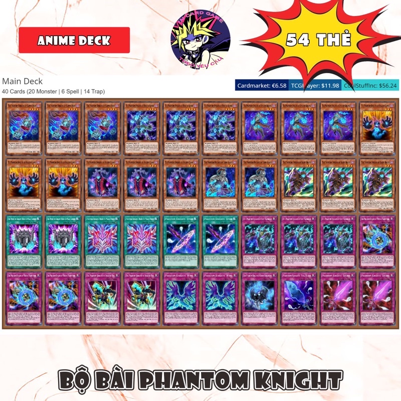 Bộ Bài Phantom Knight 54 thẻ.