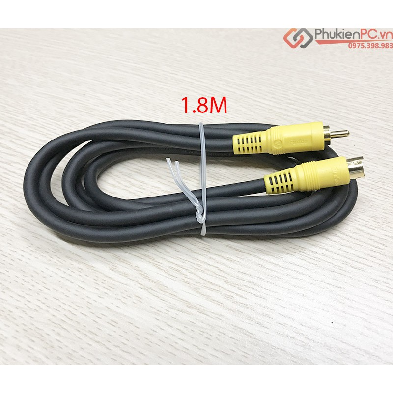 Cáp S-Video sang AV RCA  dài 1.8M (1.8 mét) cho máy siêu âm, nội soi và thiết bị giao tiếp AV RCA khác