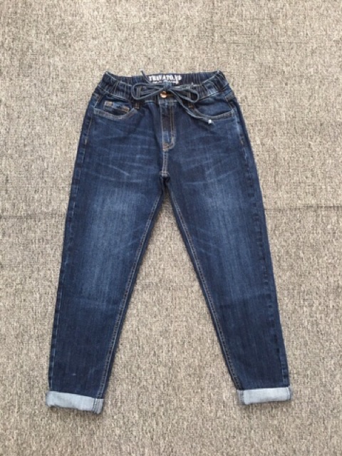 QUẦN JEANS BAGGY LƯNG THUN XUẤT KHẨU