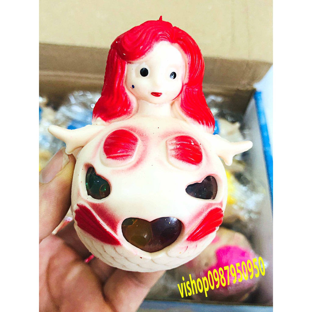 đồ chơi gudetama bóp trút giận tiên cá có hạt nở mã QJQ68 Jmua rẻ mua