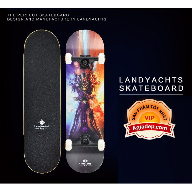 Ván trượt chuyên nghiệp SkateBoard (Phi thuyền mặt đất Landyard) - Thông minh của Agiadep