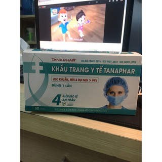 KHẨU TRANG Y TẾ 3 LƠP, 4 LỚP KHÁNG KHUẨN TÂN Á